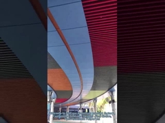 Verzierung der verschobenen der Metalldecken-U Aluminiumstärke profil-Schirm-der Decken-20mm