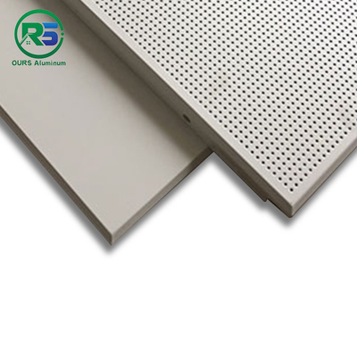 Square Suspended Clip In Metal Ceiling Perforated Building Wall Ceiling
