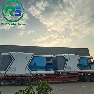 2023 Custom-made Modern Design Aluminum alloy Capsule Tiny House For living Prefab Houses Capsule Cabin Apple Cabin
