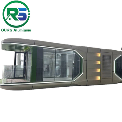 2023 Custom-made Modern Design Aluminum alloy Capsule Tiny House For living Prefab Houses Capsule Cabin Apple Cabin